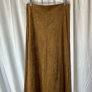 Max Studio Brown “Suede” Midi Skirt *Size XS*